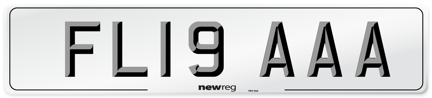 FL19 AAA Number Plate from New Reg